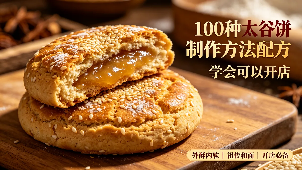 100种太谷饼制作方法配方 学会可以开店