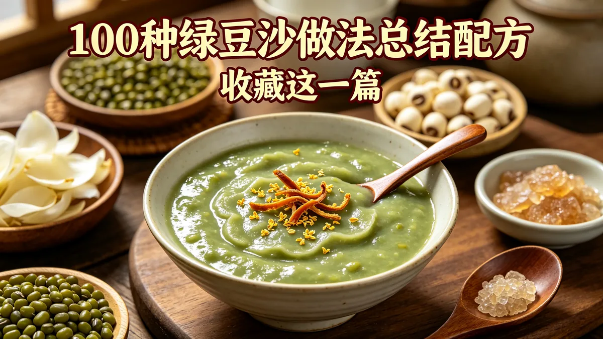 100种绿豆沙做法总结配方 收藏这一篇