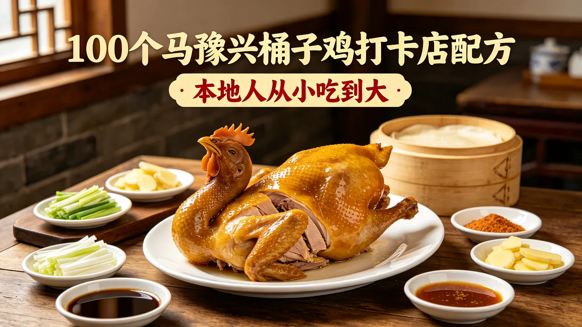 100个马豫兴桶子鸡打卡店配方 本地人从小吃到大