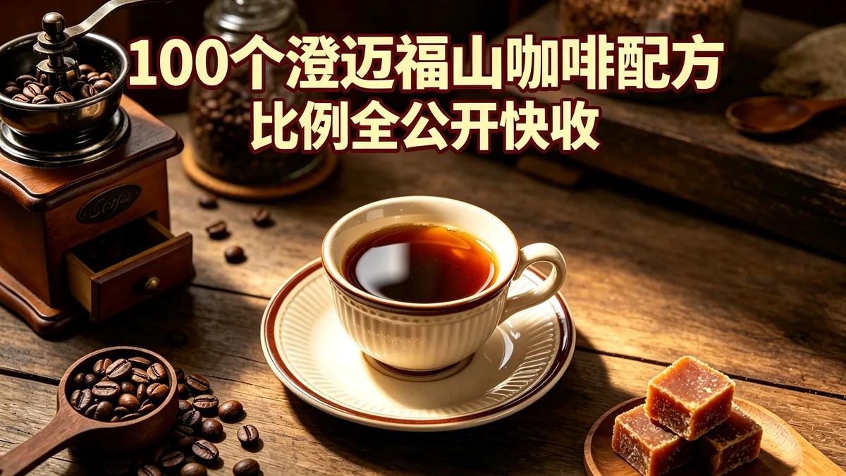 100个澄迈福山咖啡配方 比例全公开快收