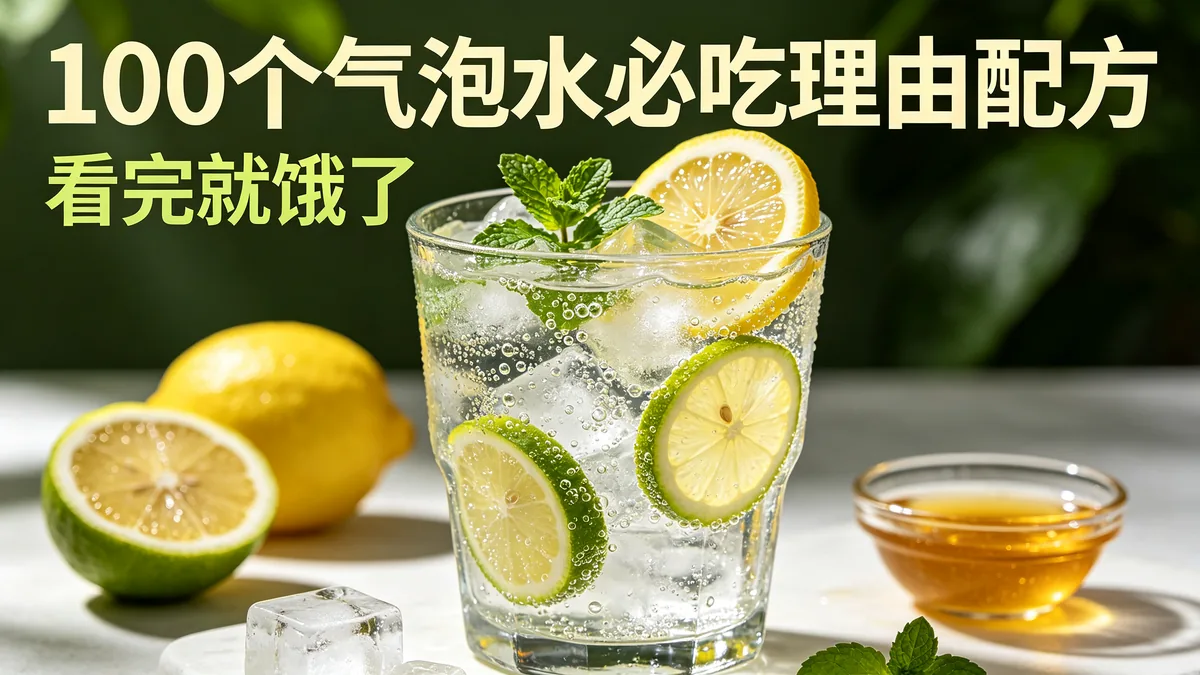 100个气泡水必吃理由配方 看完就饿了