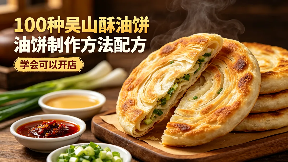 100种吴山酥油饼制作方法配方 学会可以开店