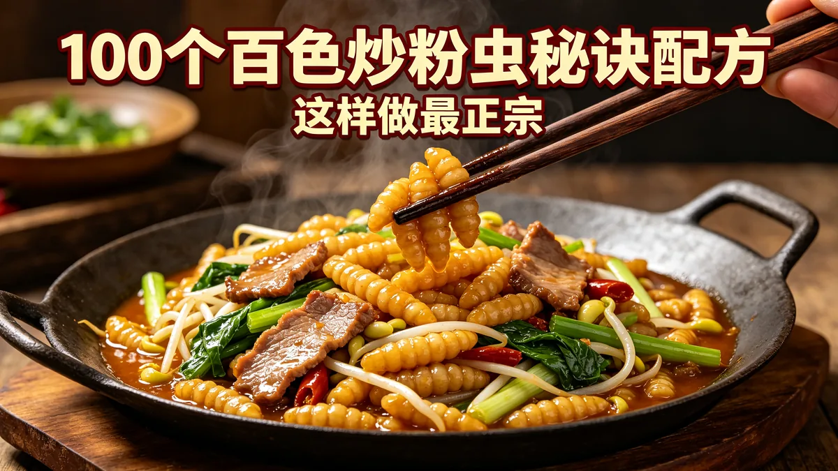 100个百色炒粉虫秘诀配方 这样做最正宗