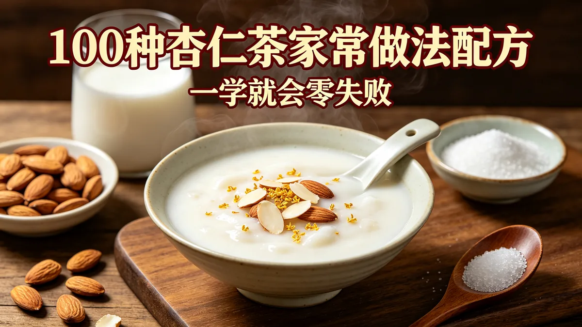 100种杏仁茶家常做法配方 一学就会零失败