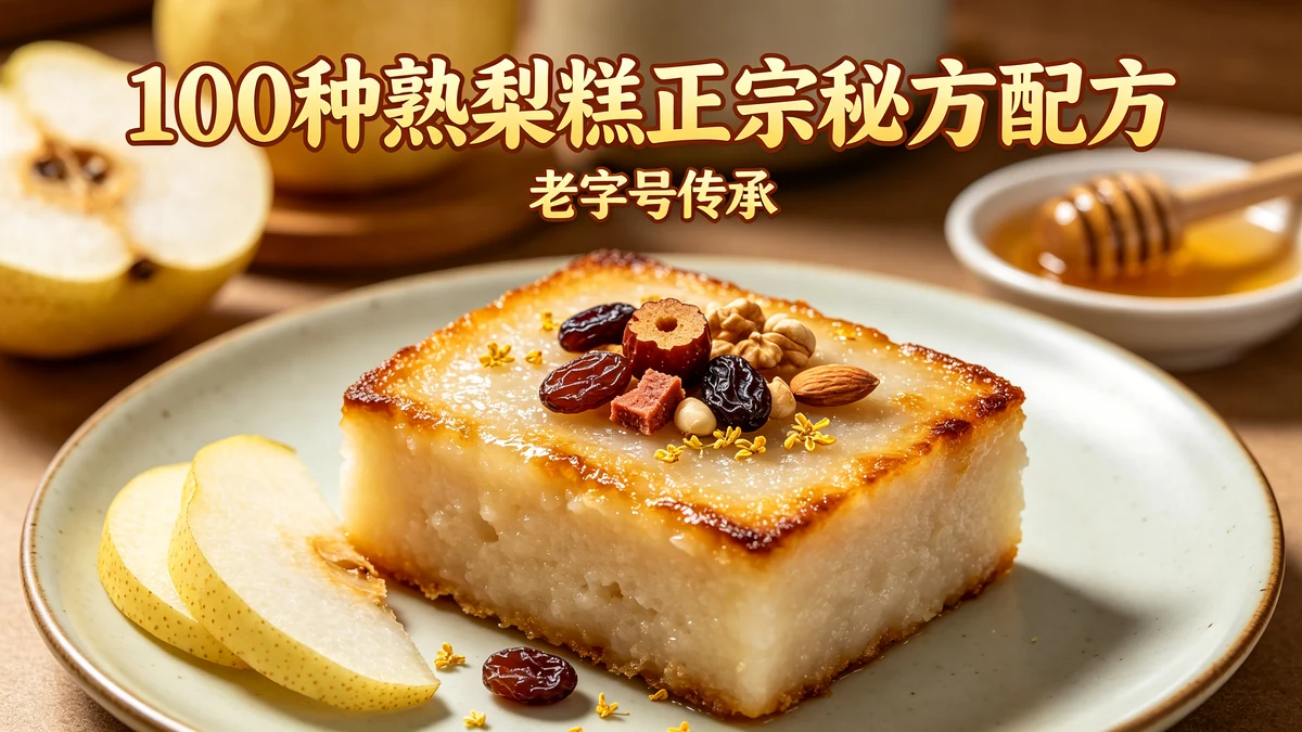 100种熟梨糕正宗秘方配方 老字号传承