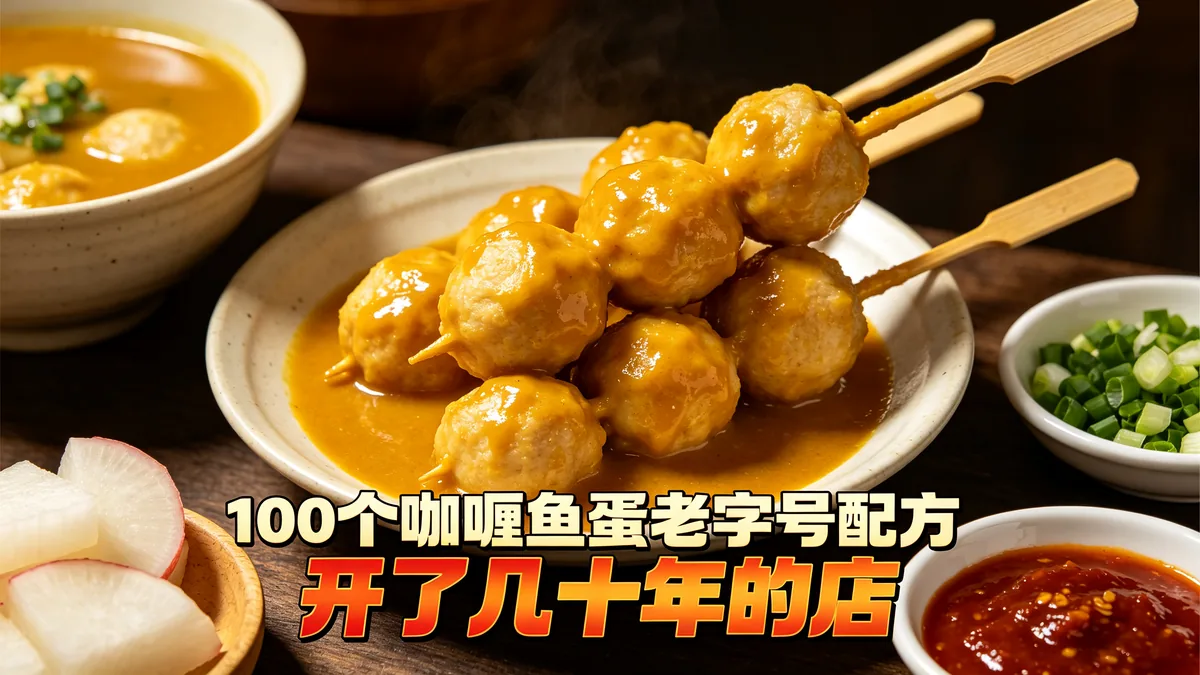 100个咖喱鱼蛋老字号配方 开了几十年的店