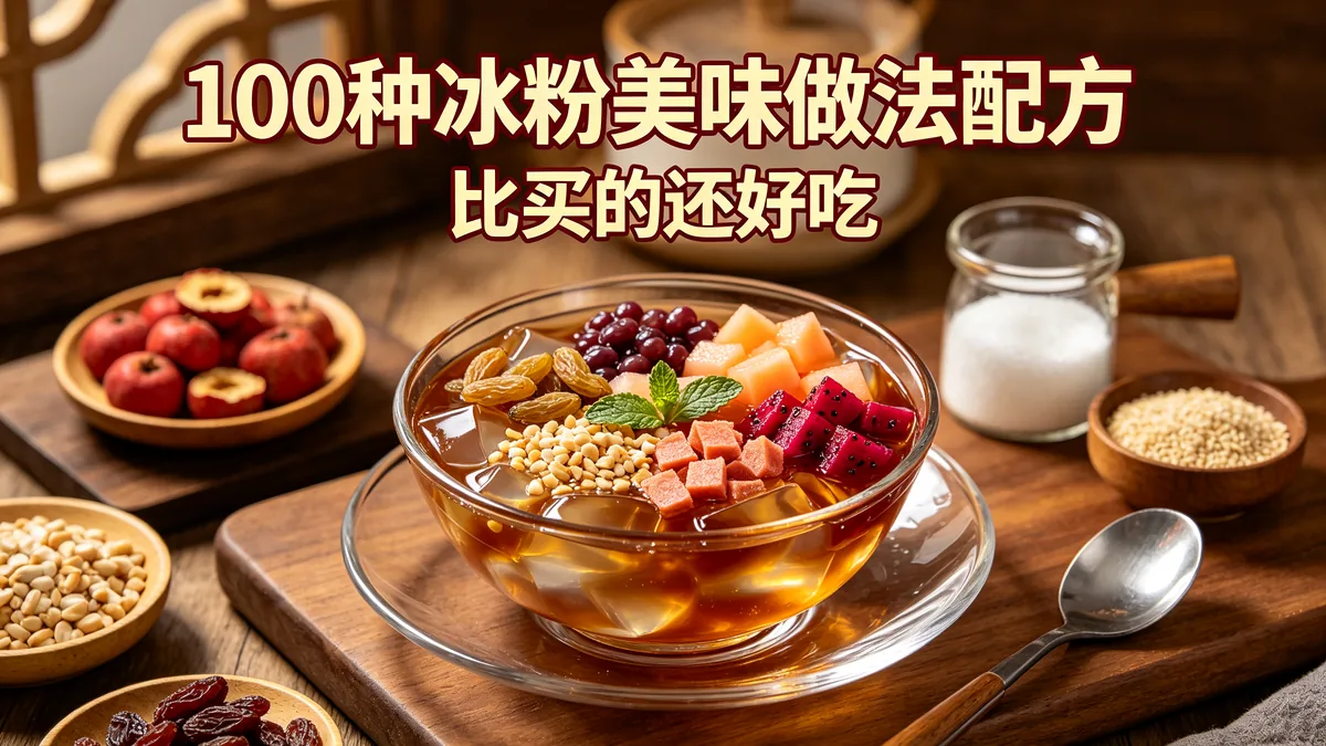 100种冰粉美味做法配方 比买的还好吃