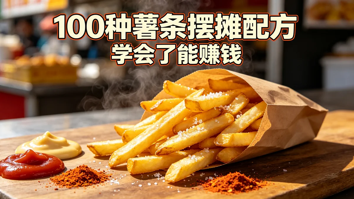 100种薯条摆摊配方 学会了能赚钱