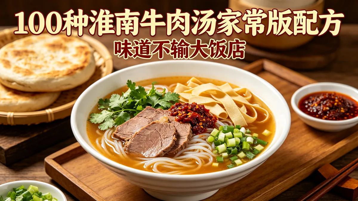 100种淮南牛肉汤家常版配方 味道不输大饭店