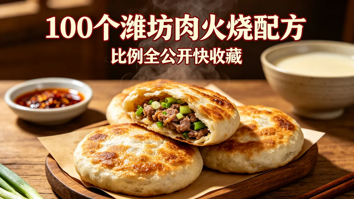 100个潍坊肉火烧配方 比例全公开快收藏