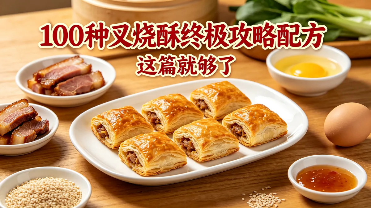 100种叉烧酥终极攻略配方 这篇就够了