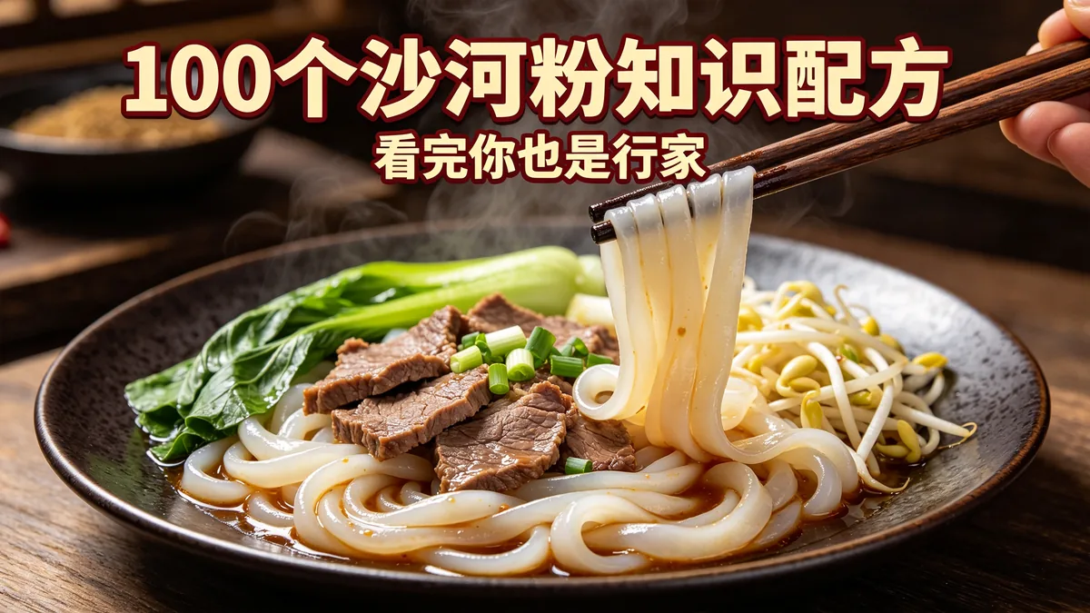 100个沙河粉知识配方 看完你也是行家