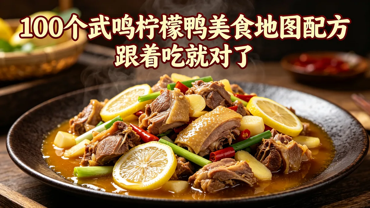 100个武鸣柠檬鸭美食地图配方 跟着吃就对了