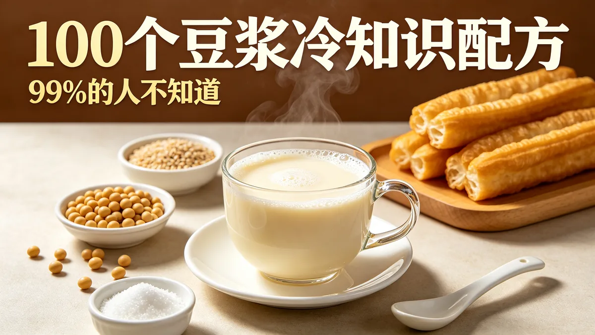 100个豆浆冷知识配方 99%的人不知道