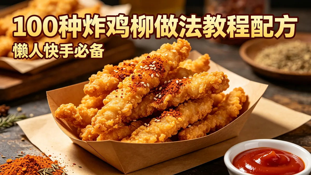 100种炸鸡柳做法教程配方 懒人快手必备