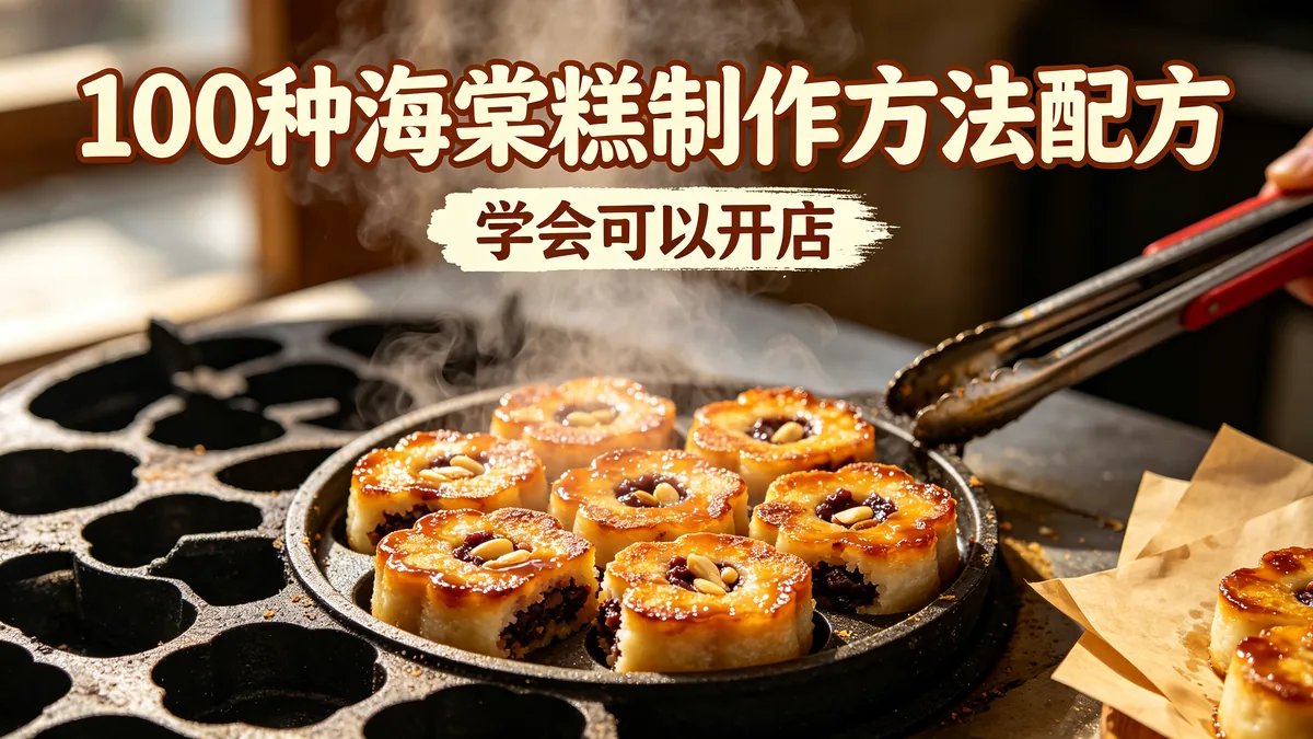 100种海棠糕制作方法配方 学会可以开店