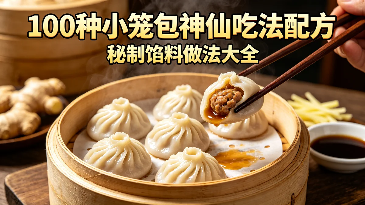 100种小笼包神仙吃法配方 第三种绝了