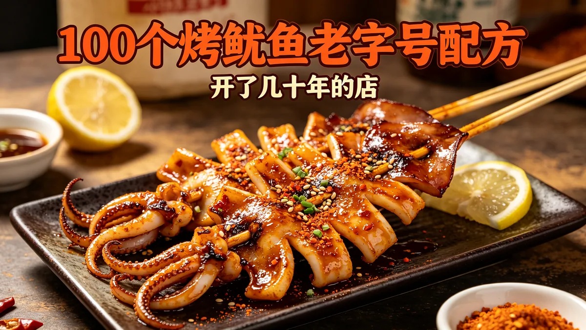 100个烤鱿鱼老字号配方 开了几十年的店