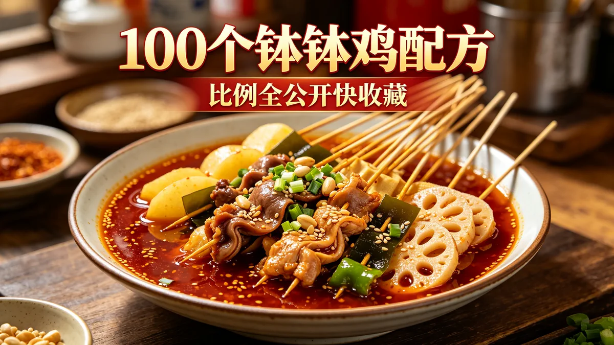 100个钵钵鸡配方 比例全公开快收藏