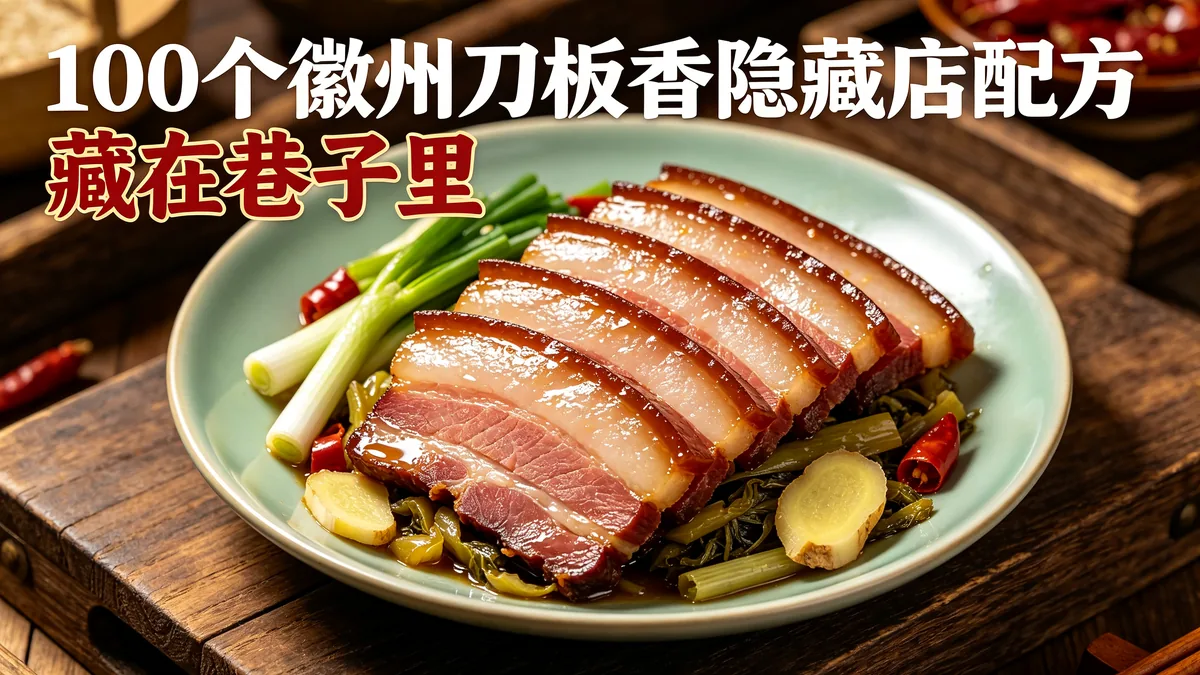 100个徽州刀板香隐藏店配方 藏在巷子里