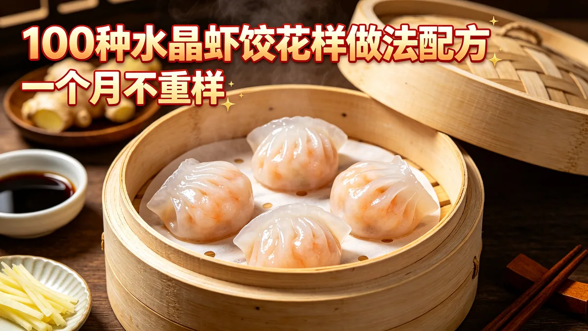 100种水晶虾饺花样做法配方 一个月不重样