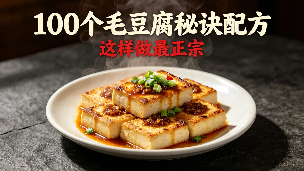 100个毛豆腐秘诀配方 这样做最正宗