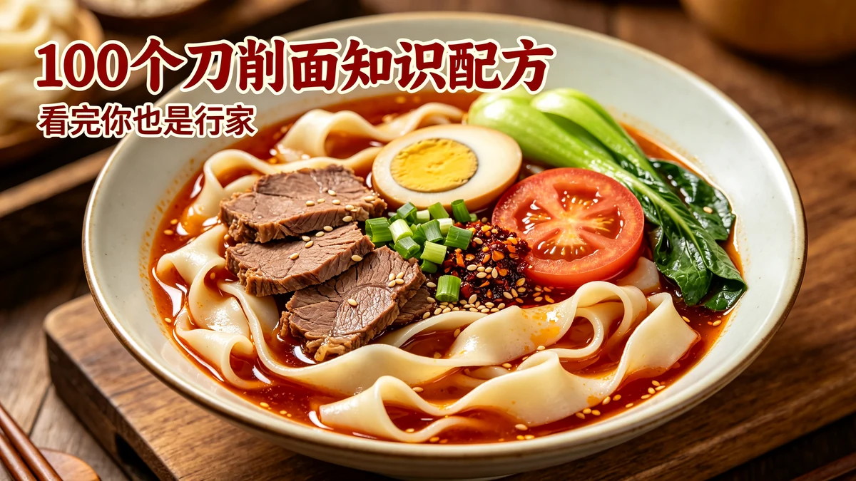 100个刀削面知识配方 看完你也是行家