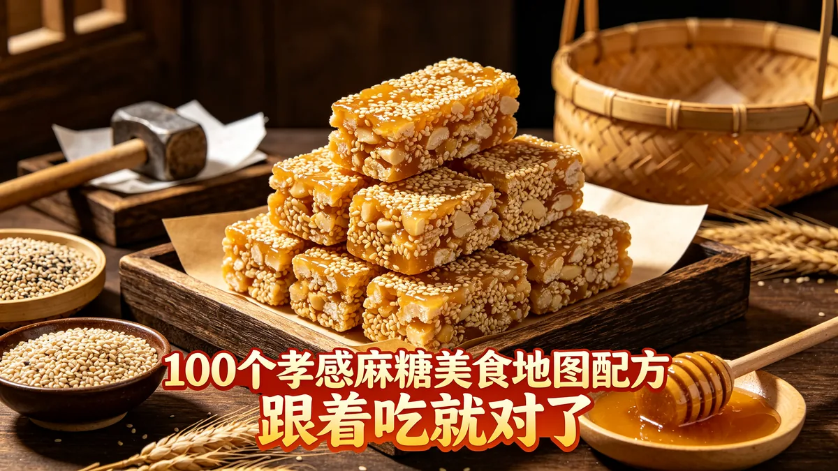 100个孝感麻糖美食地图配方 跟着吃就对了