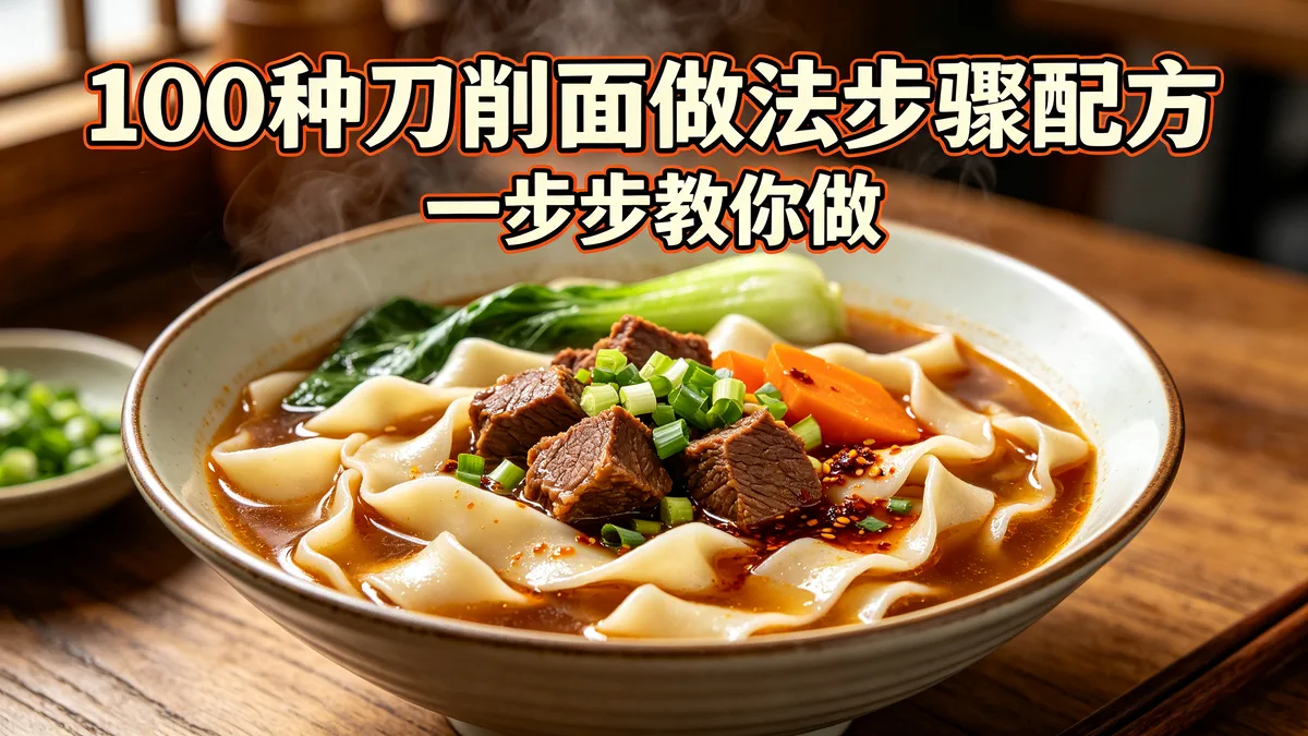 100种刀削面做法步骤配方 一步步教你做