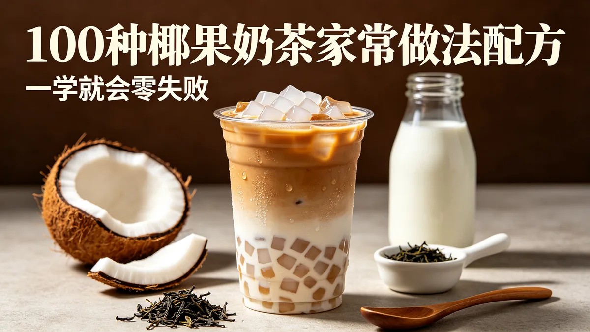 100种椰果奶茶家常做法配方 一学就会零失败