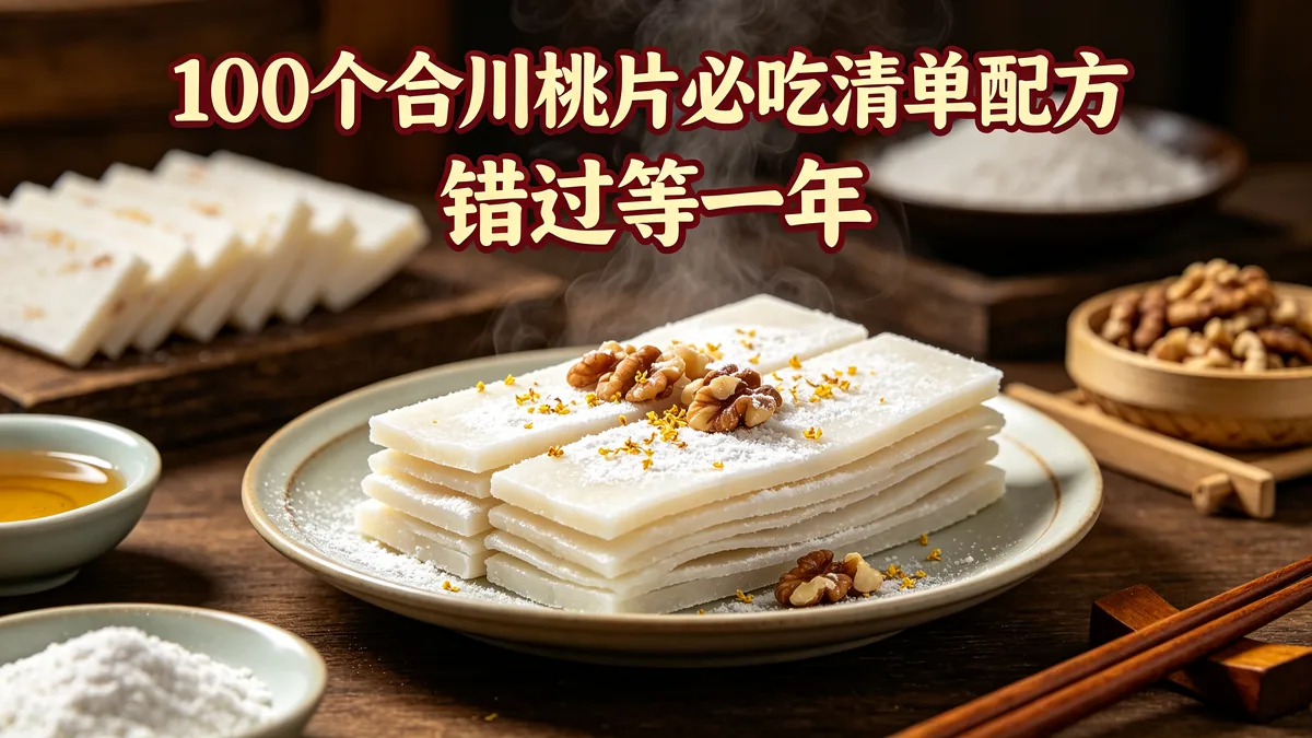 100个合川桃片必吃清单配方 错过等一年