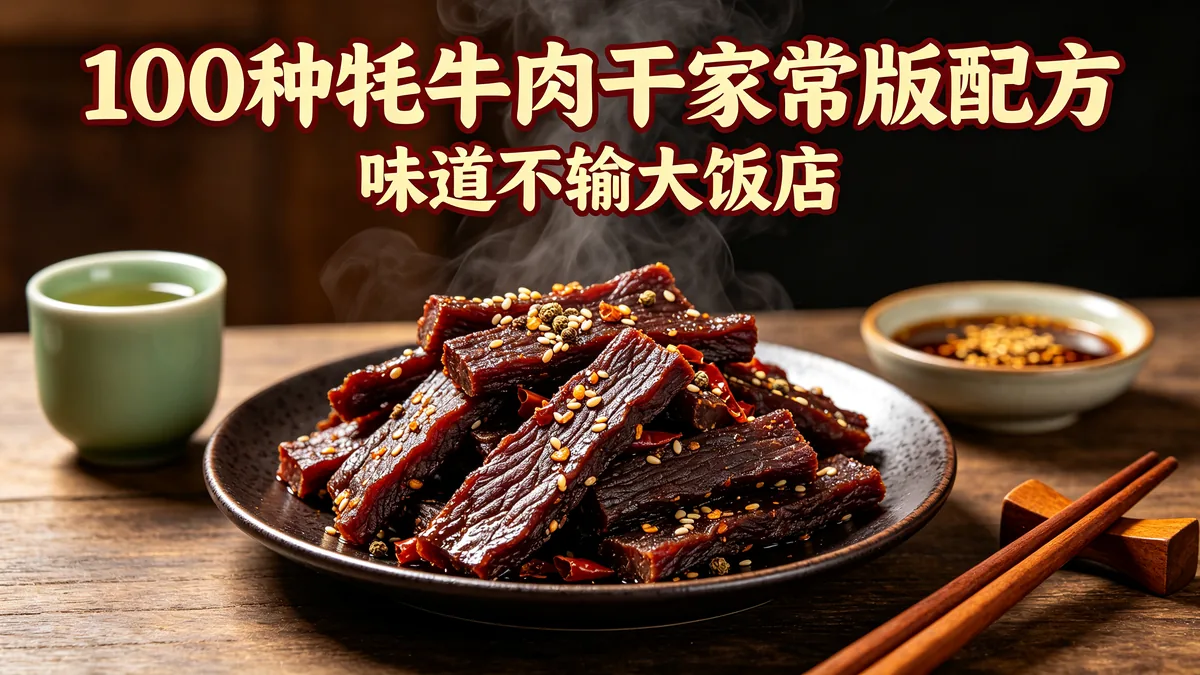 100种牦牛肉干家常版配方 味道不输大饭店