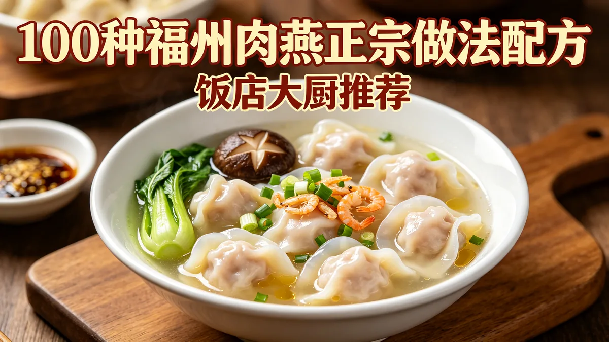 100种福州肉燕正宗做法配方 饭店大厨推荐