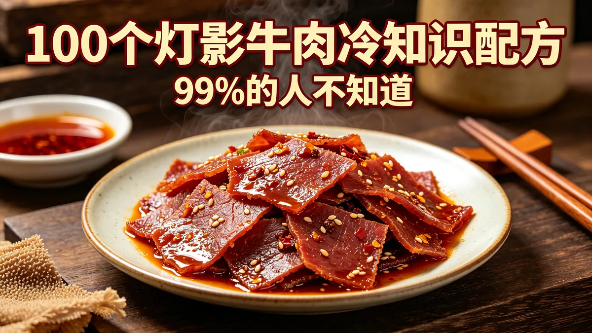 100个灯影牛肉冷知识配方 99%的人不知道