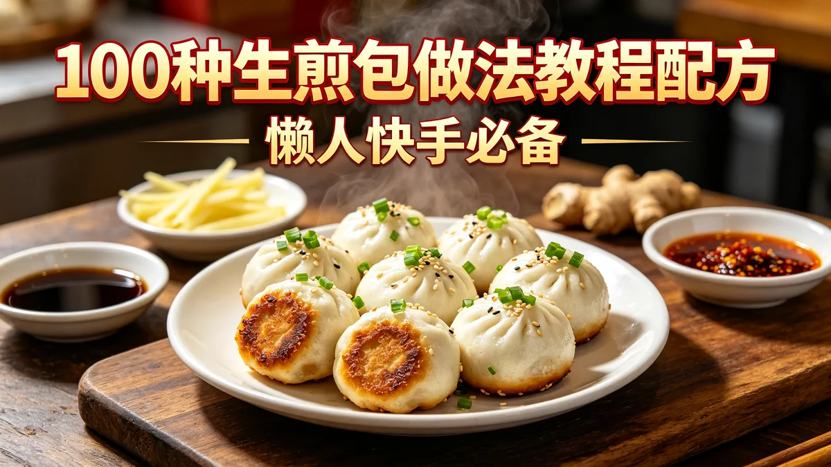 100种生煎包做法教程配方 懒人快手必备