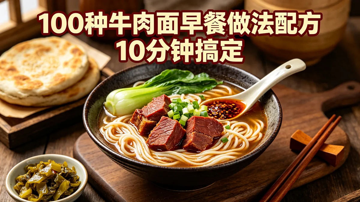 100种牛肉面早餐做法配方 10分钟搞定