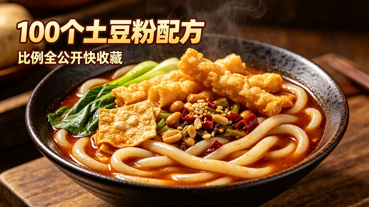 100个土豆粉配方 比例全公开快收藏