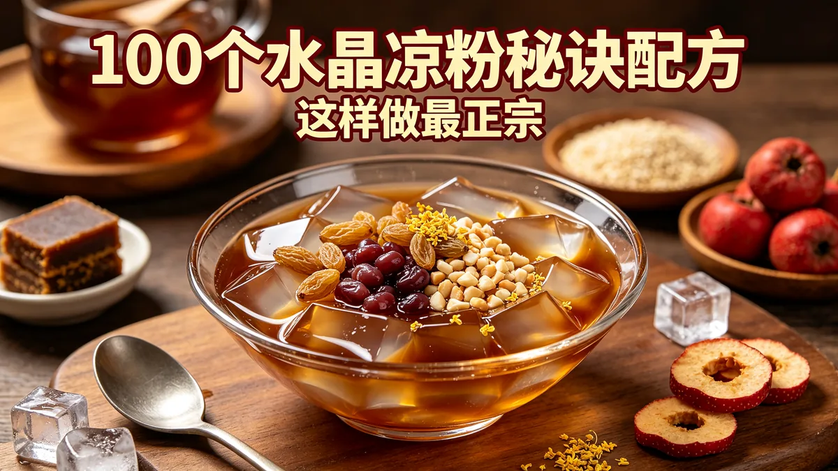100个水晶凉粉秘诀配方 这样做最正宗