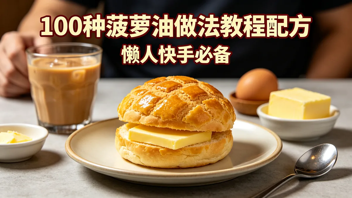 100种菠萝油做法教程配方 懒人快手必备