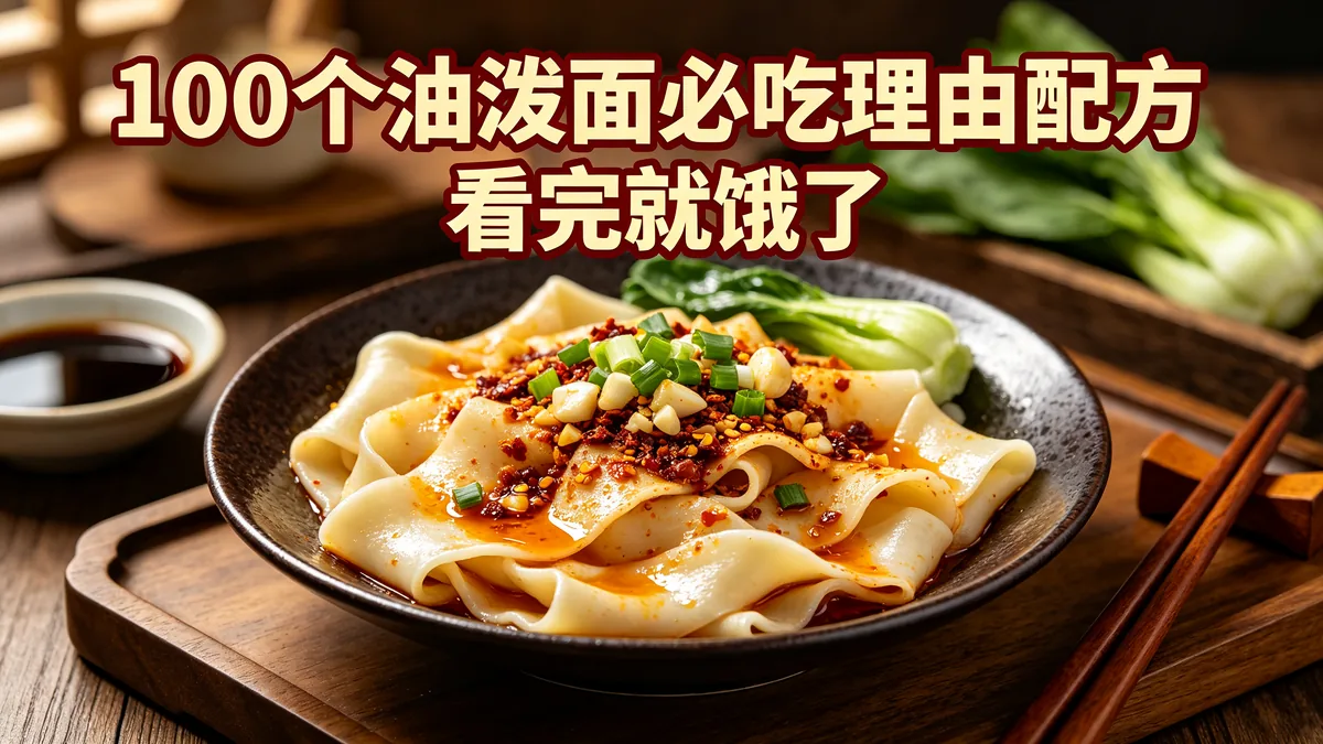 100个油泼面必吃理由配方 看完就饿了