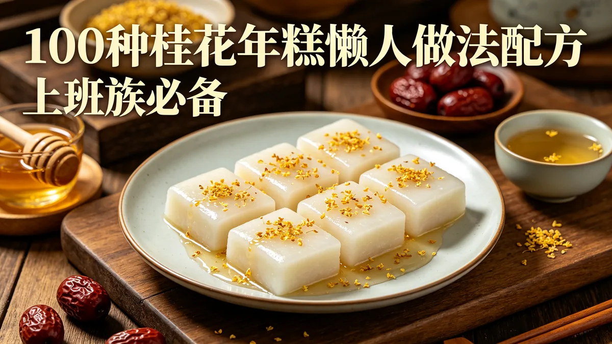 100种桂花年糕懒人做法配方 上班族必备