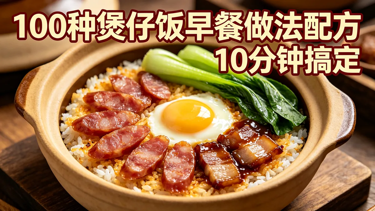 100种煲仔饭早餐做法配方 10分钟搞定