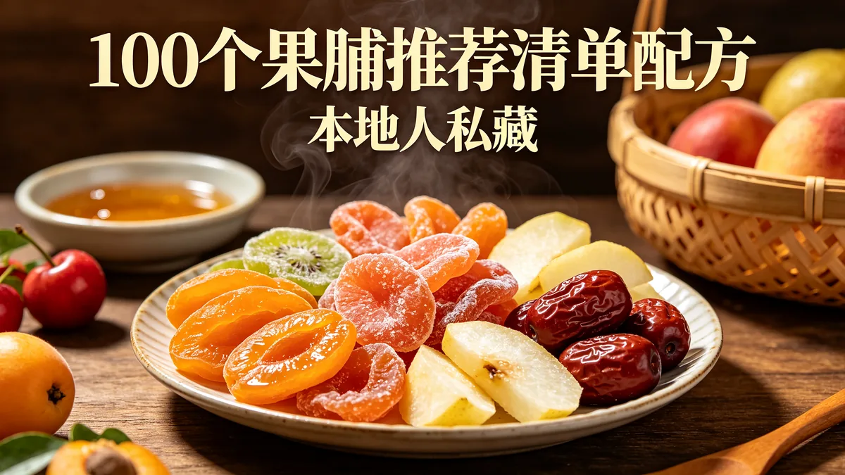 100个果脯推荐清单配方 本地人私藏