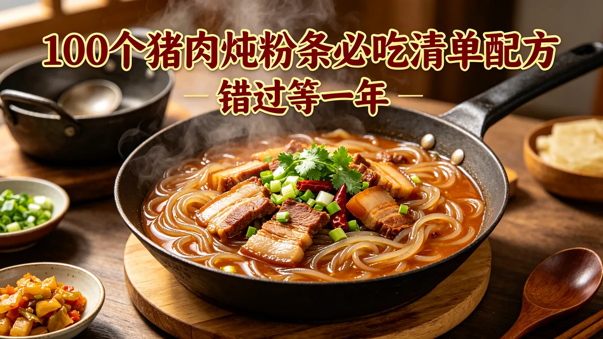 100个猪肉炖粉条必吃清单配方 错过等一年