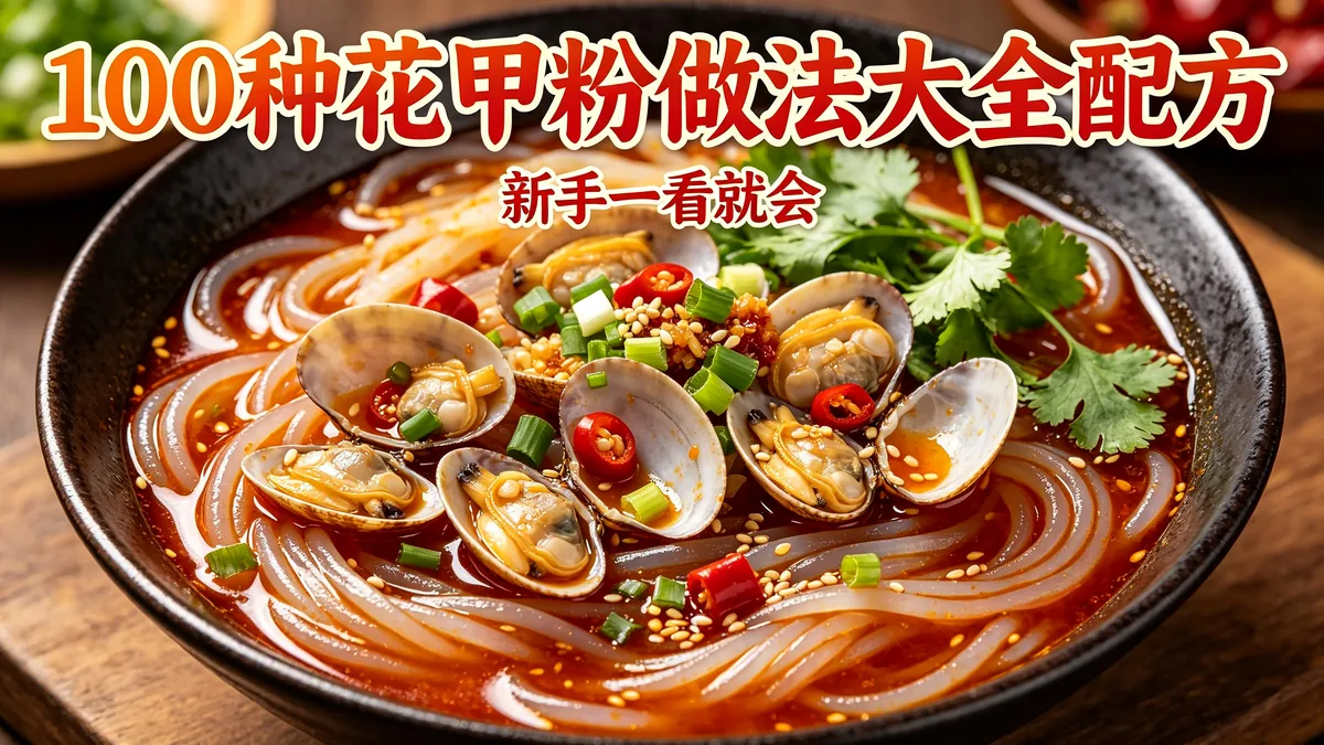 100种花甲粉做法大全配方 新手一看就会