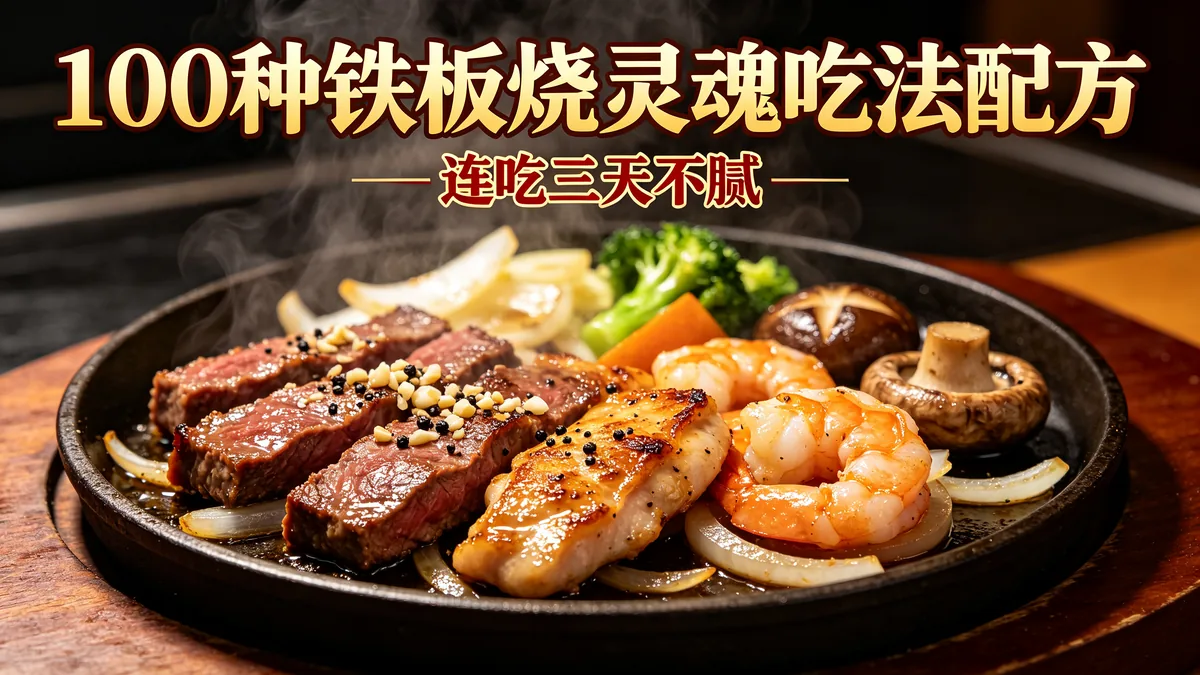 100种铁板烧灵魂吃法配方 连吃三天不腻