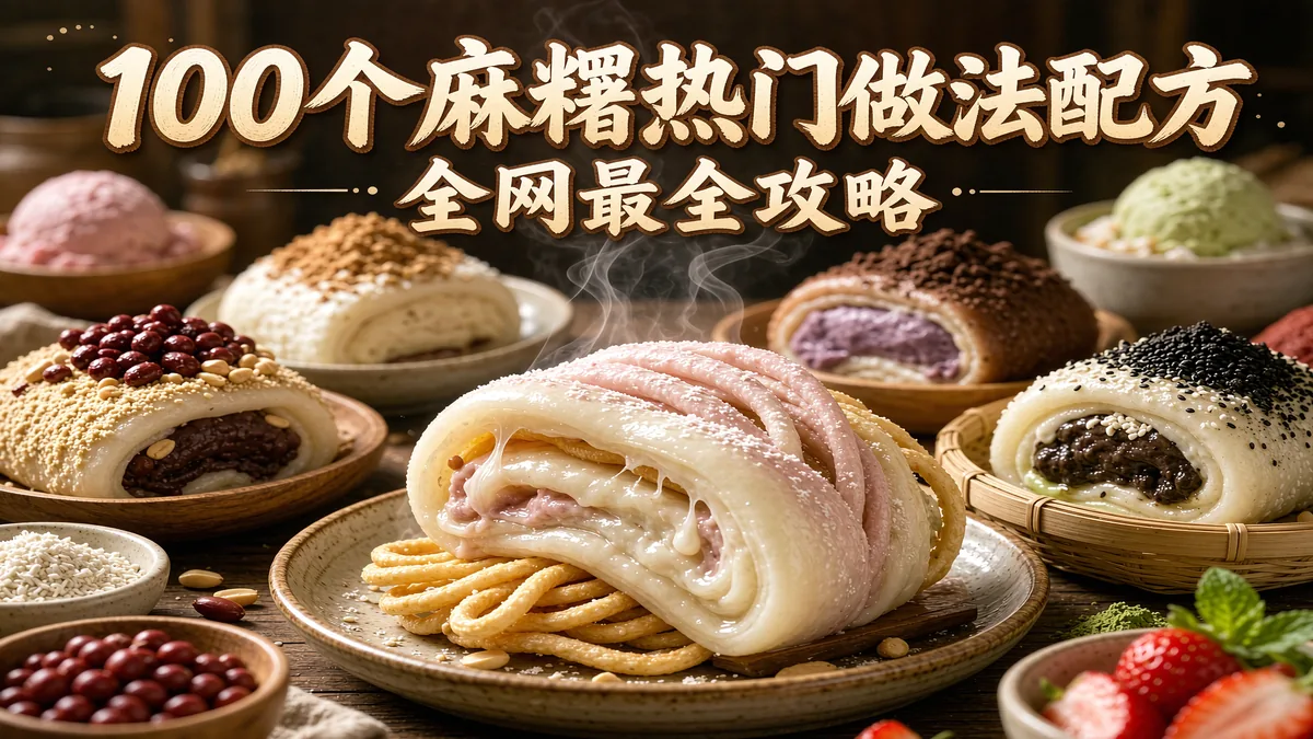 100个麻糬热门做法配方 全网最全攻略