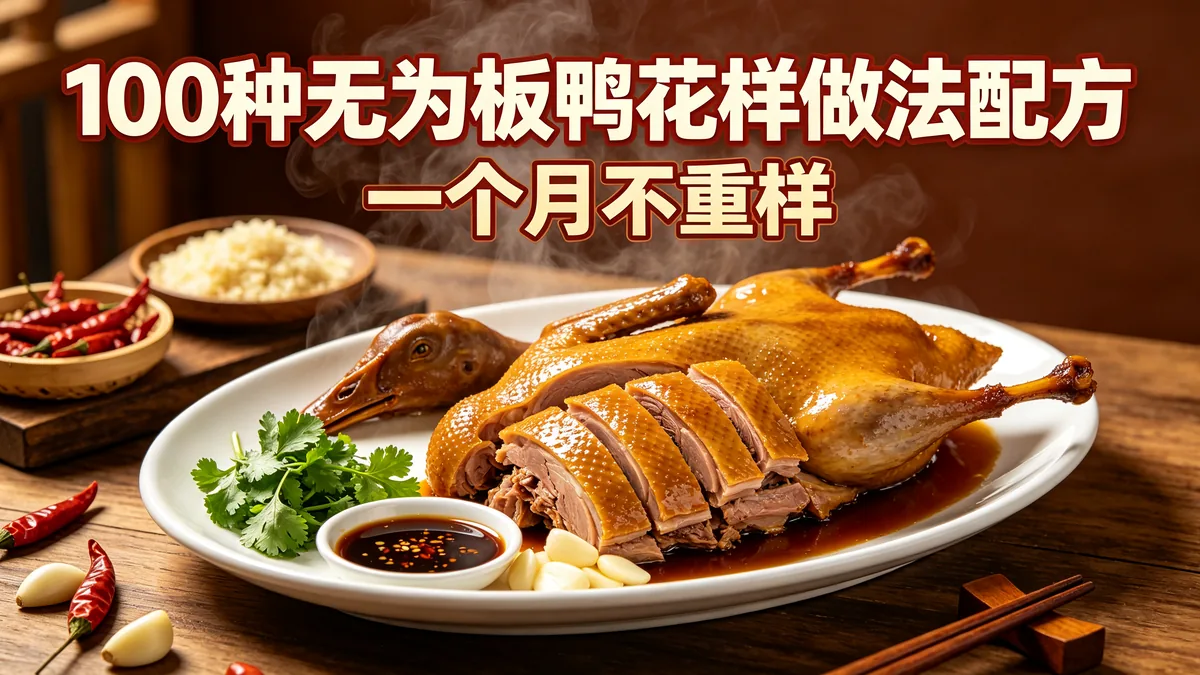 100种无为板鸭花样做法配方 一个月不重样