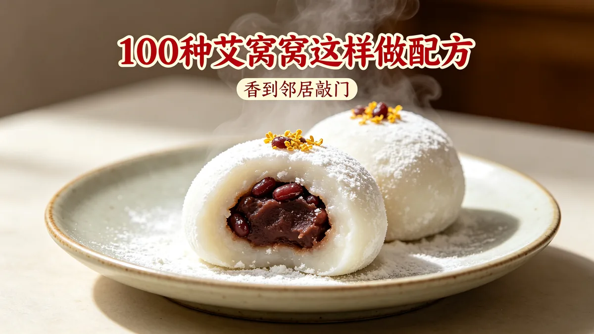 100种艾窝窝这样做配方 香到邻居敲门