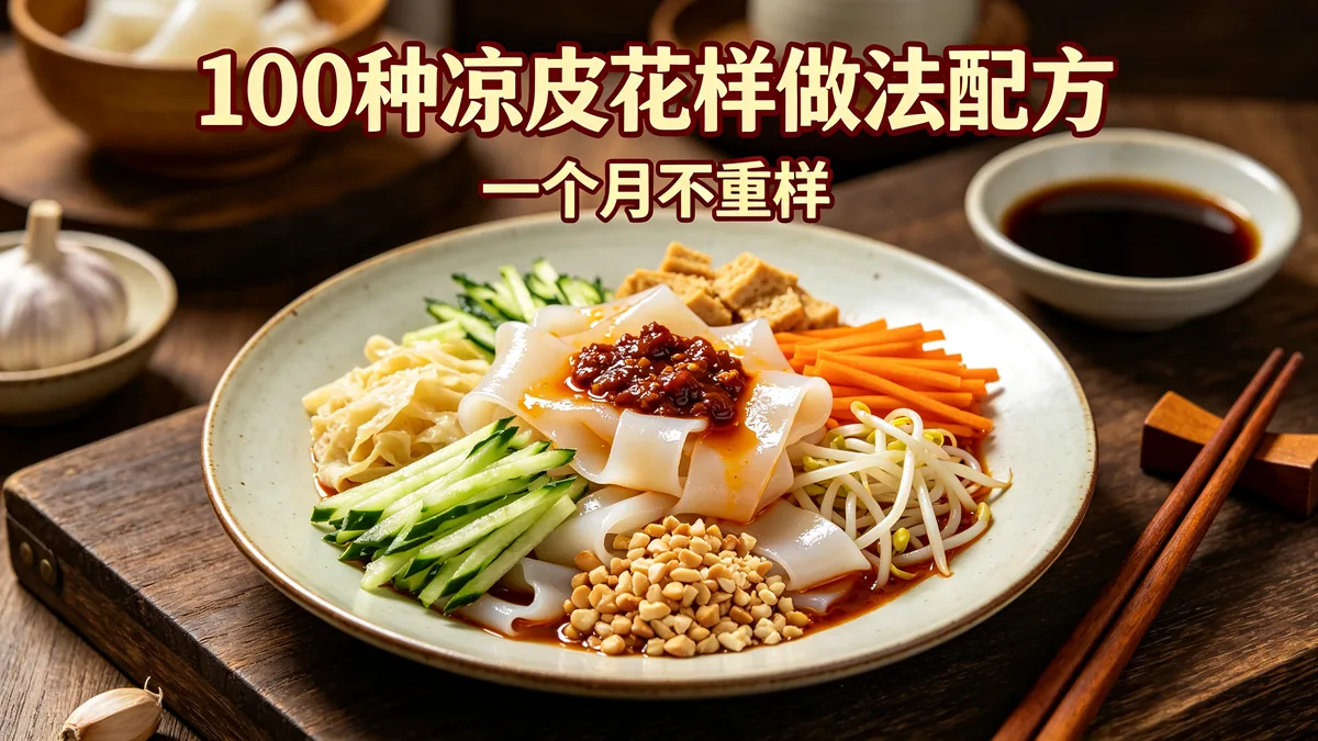 100种凉皮花样做法配方 一个月不重样